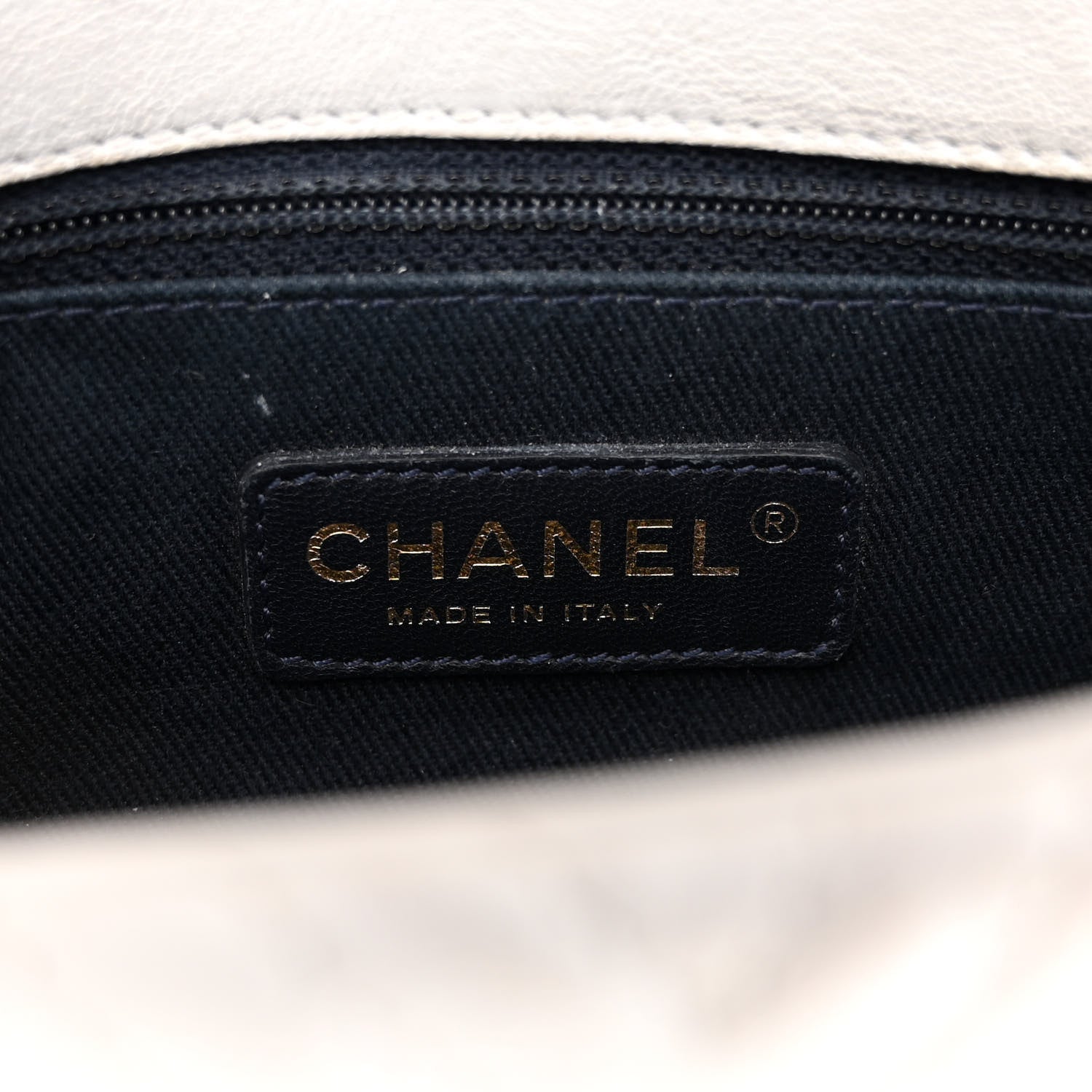 Chanel Calfskin Surpique Chevron Small Flap White 6 of 14