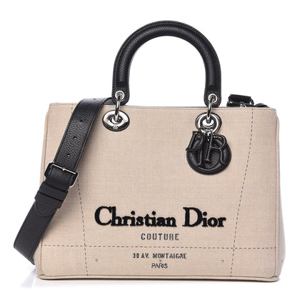 Christian Dior Canvas Lady Dior Etoile Beige 1 of 12