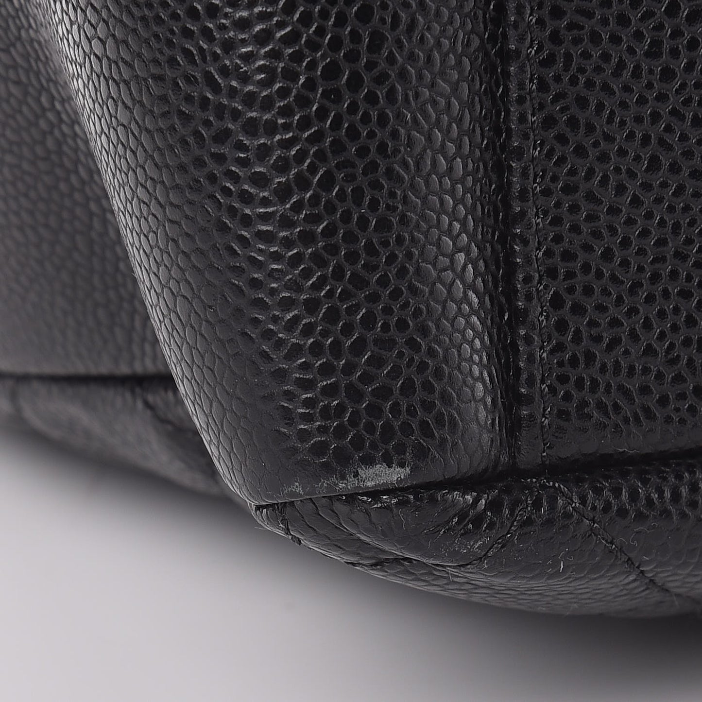 Caviar Quilted Grand Shopping Tote GST Black
