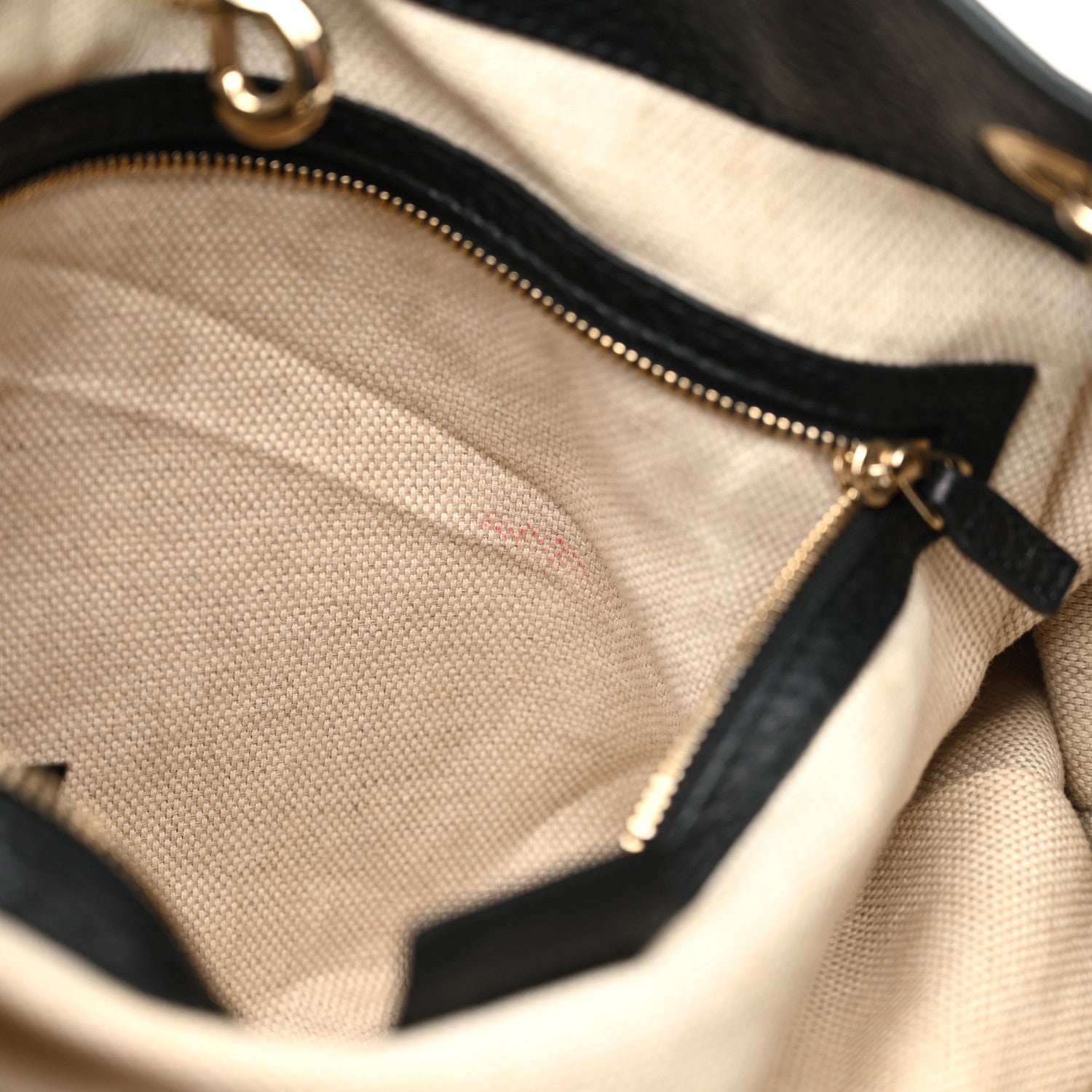 Gucci Pebbled Calfskin Medium Soho Chain Shoulder Bag Black 13 of 15