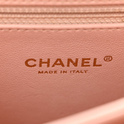 Chanel Sheepskin Quilted Beauty Lock Flap Pink 7 of 10
