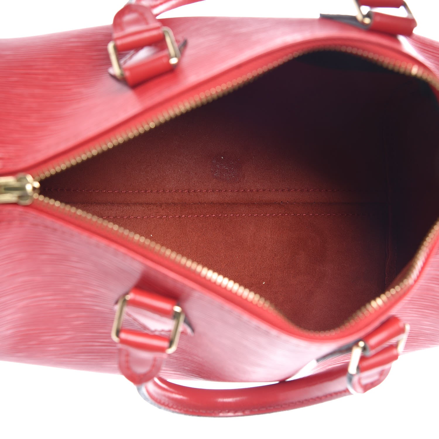 Louis Vuitton Epi Speedy 25 Castillan Red 5 of 13