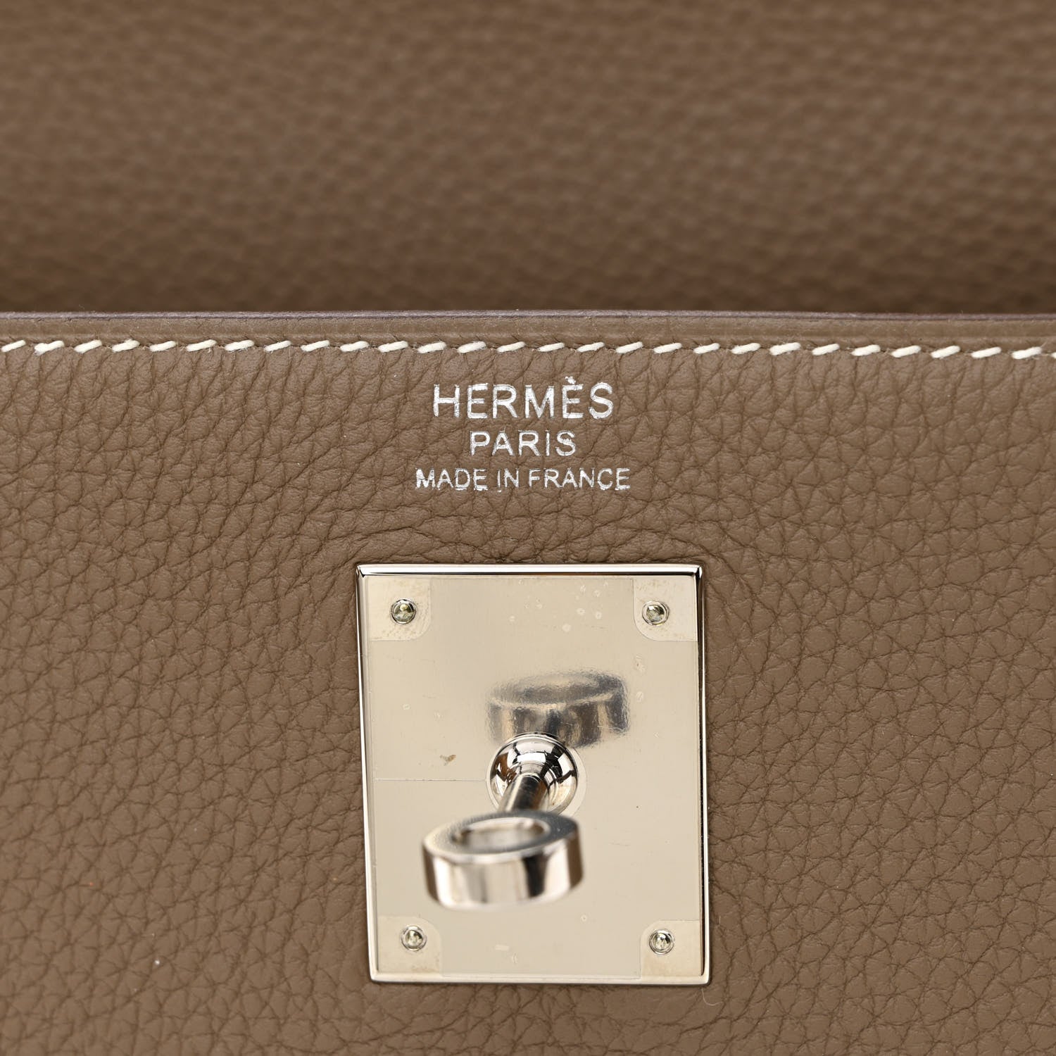 Hermes Togo Kelly Retourne 32 Etoupe 6 of 12