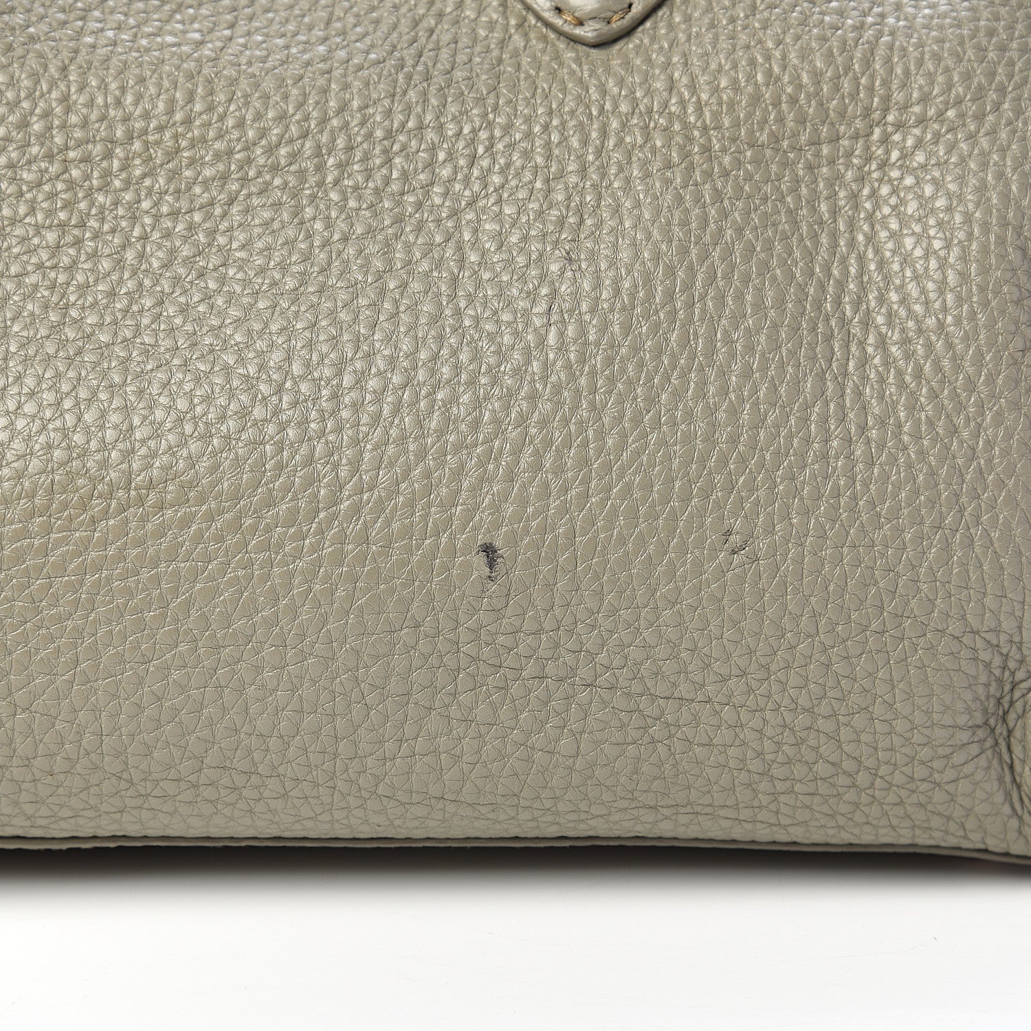 Fendi Calfskin Romano Selleria Tote Grey 8 of 13