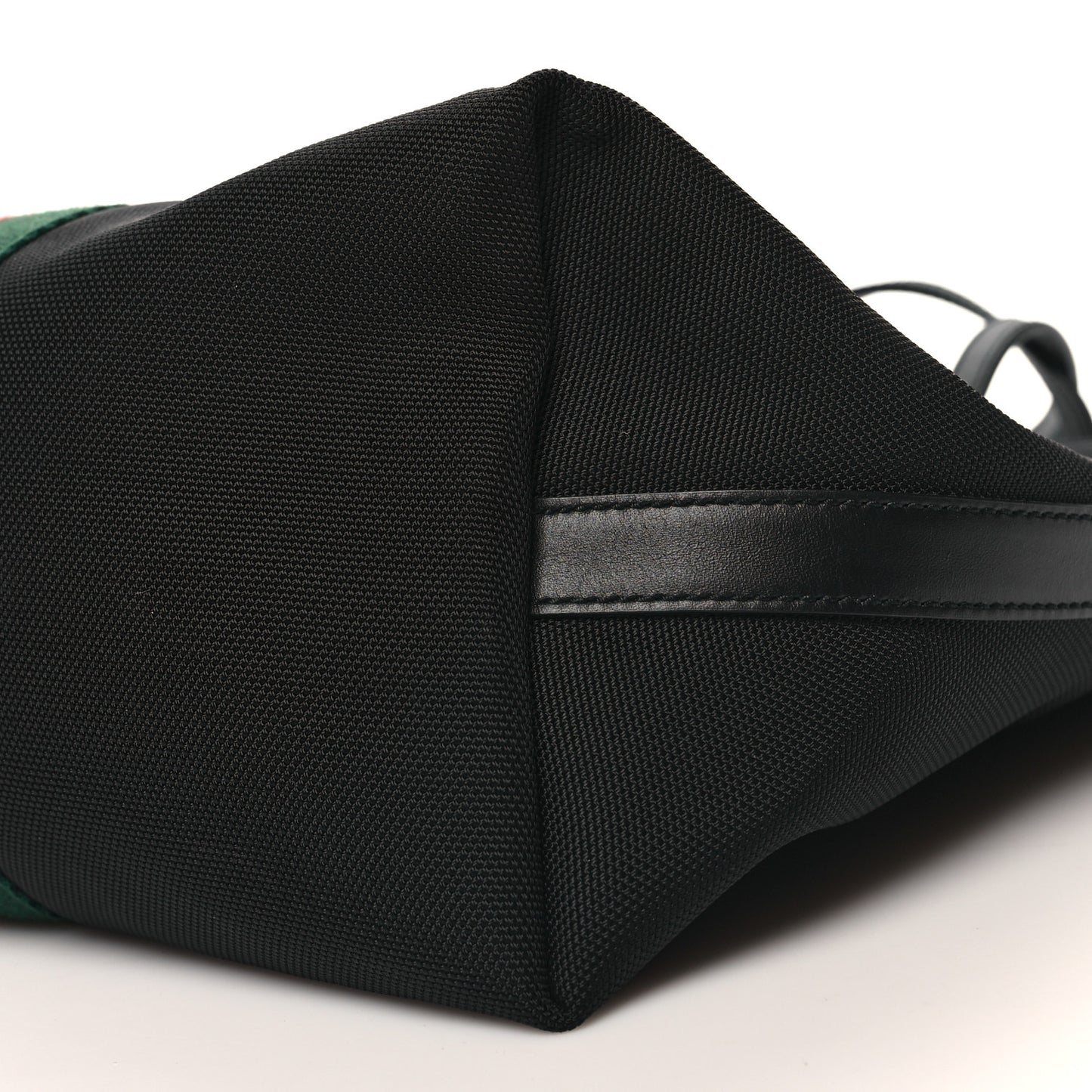 Techno Canvas Web Vertical Tote Black