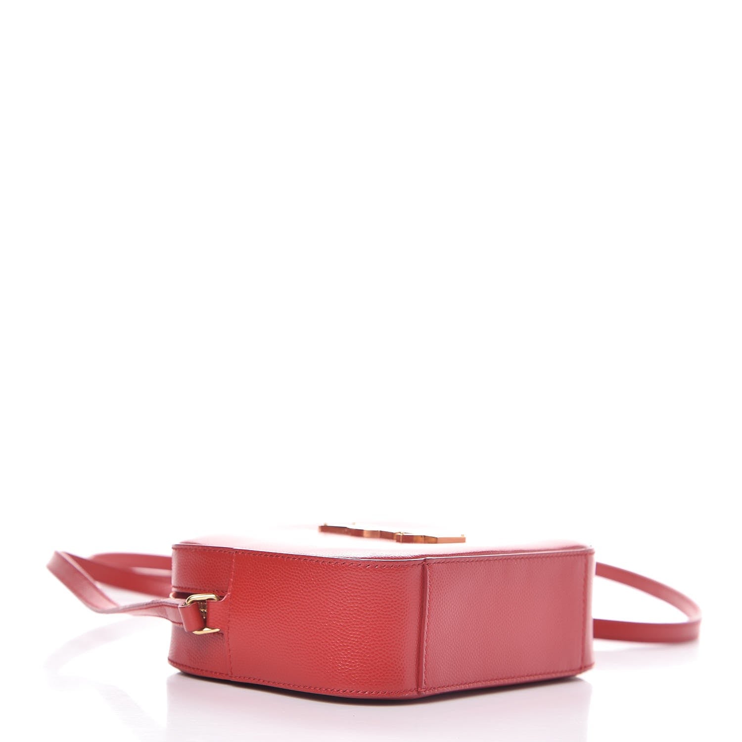 Saint Laurent Grain De Poudre Small Classic Monogram Camera Bag New Red 4 of 6