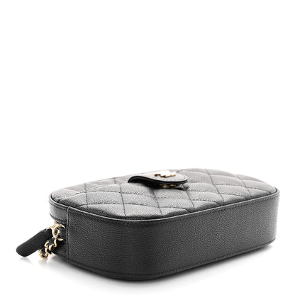 Chanel Caviar Quilted Chain Camera Bag Black 4 of 11