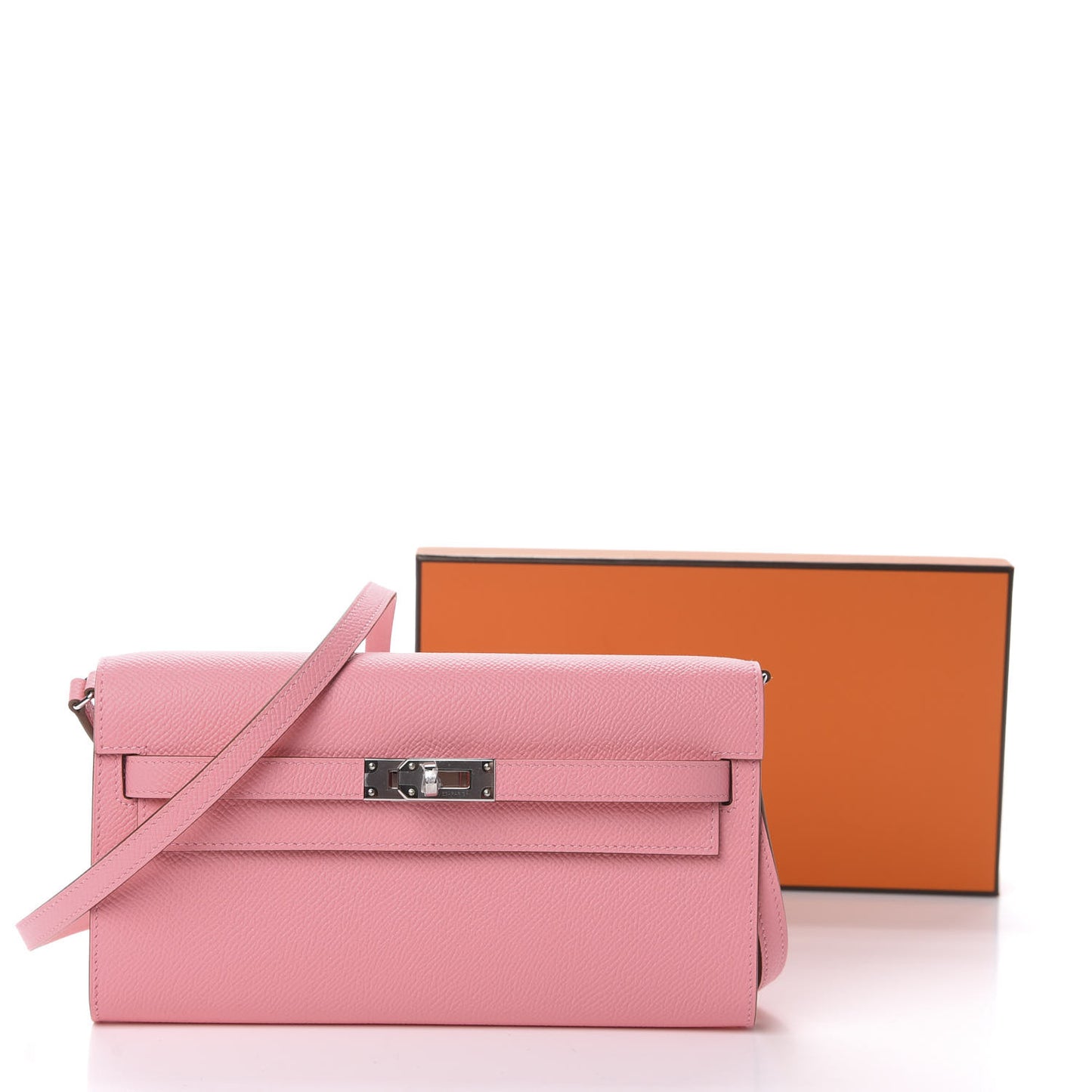 Epsom Kelly Wallet To Go Rose Confetti