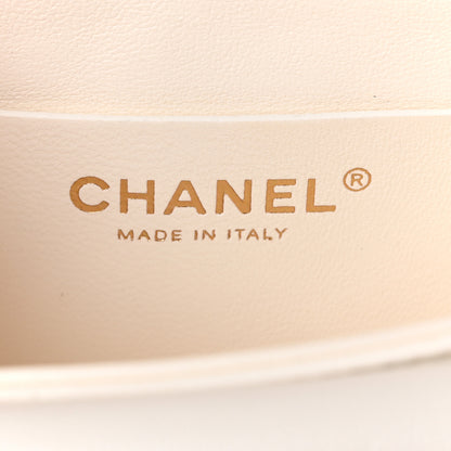 Chanel Caviar Quilted Mini Top Handle Flap White 6 of 10