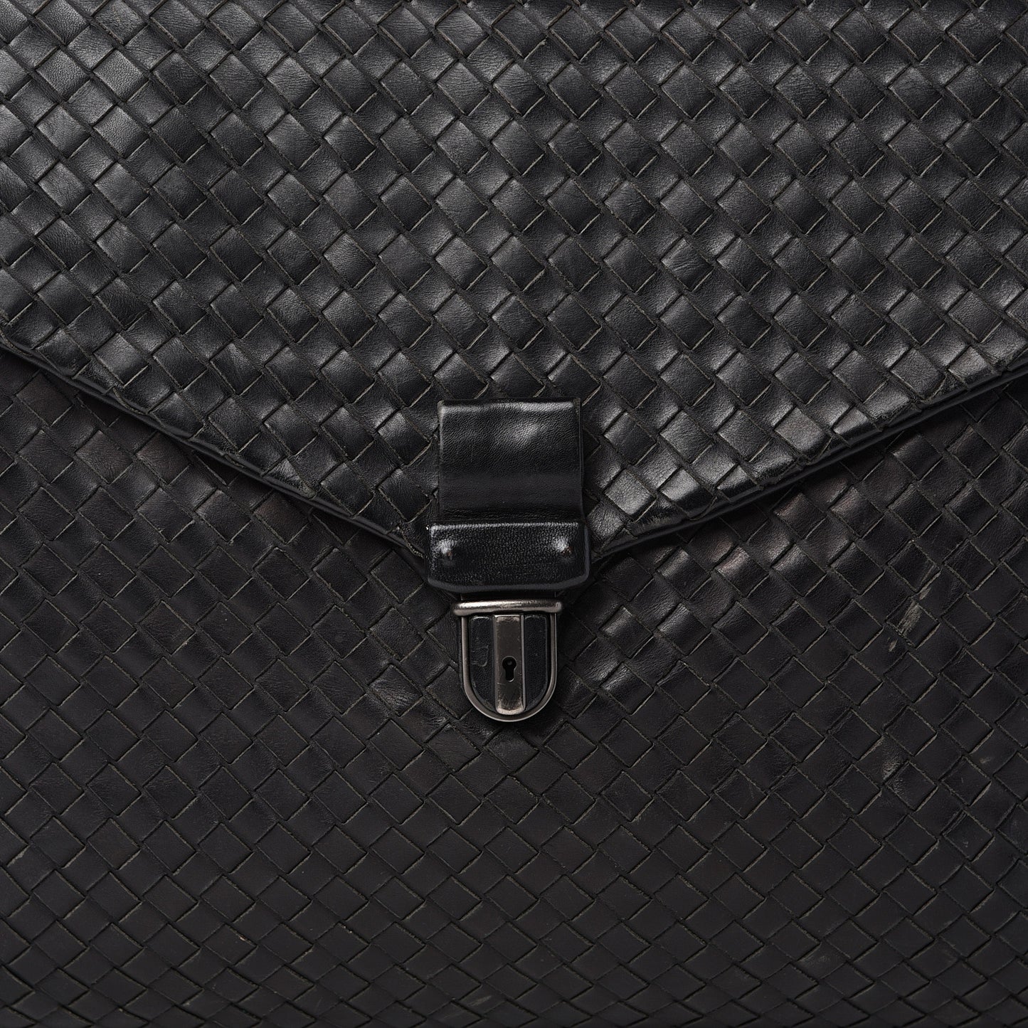 Nappa Intrecciato VN Briefcase Black