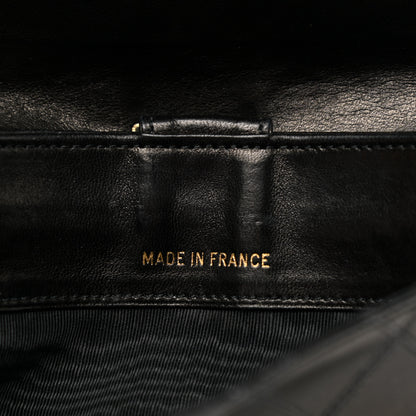 Chanel Lambskin Diamond Stitched Envelope Long Flap Wallet Black 7 of 9