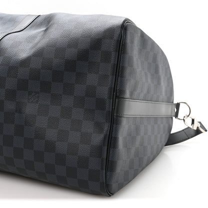 Louis Vuitton Damier Cobalt Keepall Bandouliere 55 8 of 8