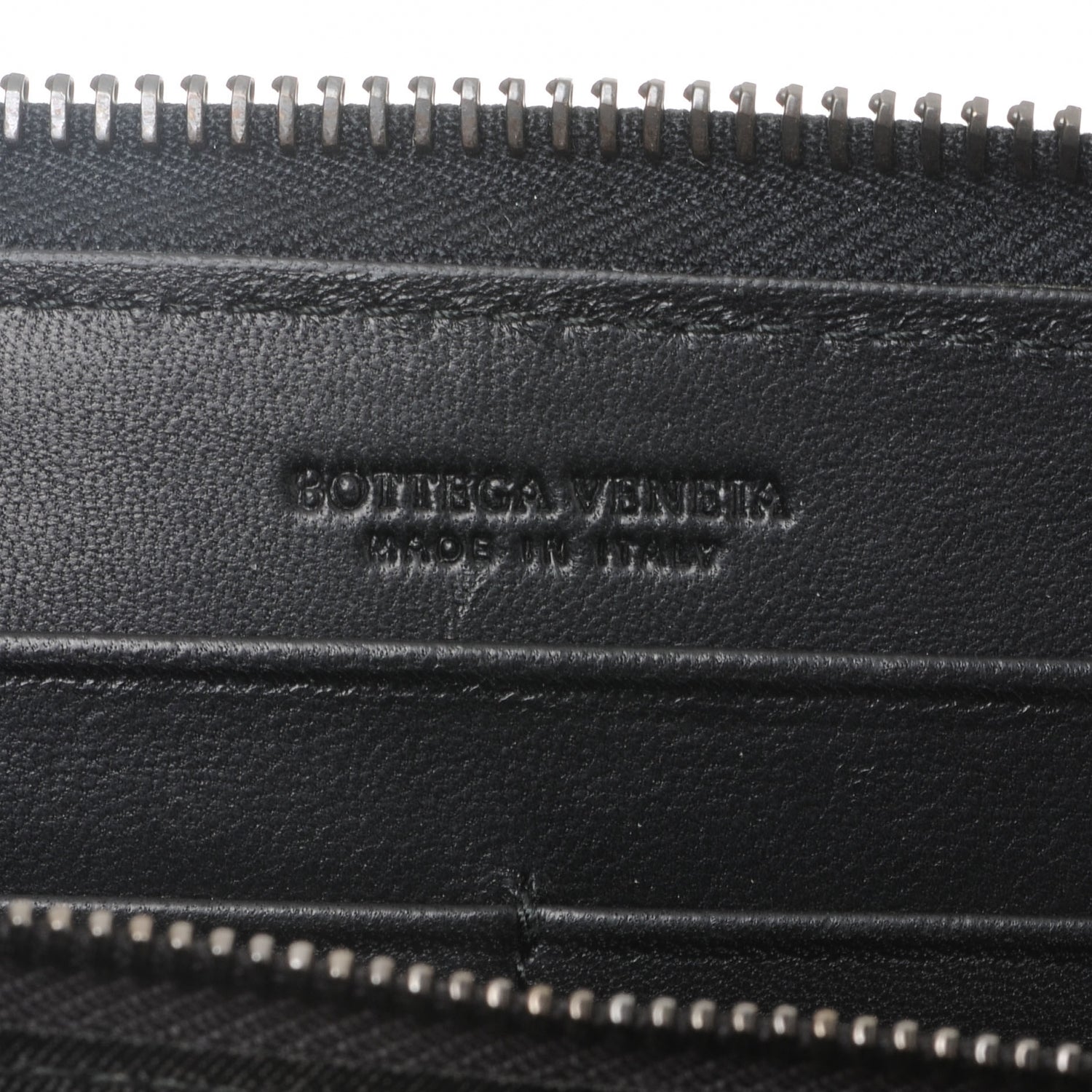 Bottega Veneta Nappa Intrecciato Zip Around Wallet Black 6 of 8
