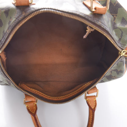 Louis Vuitton Monogram Graffiti Speedy 30 Kaki 5 of 17