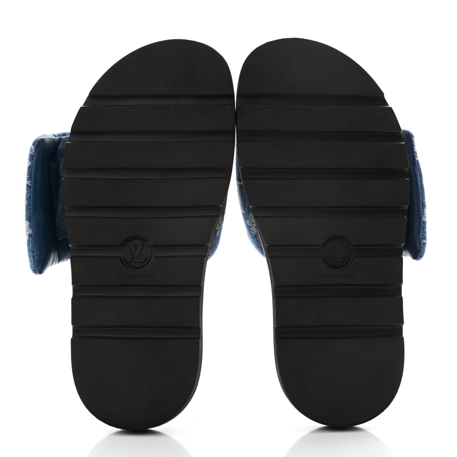 Louis Vuitton Monogram Denim LV Pool Pillow Flat Comfort Mule 40 Blue 5 of 8