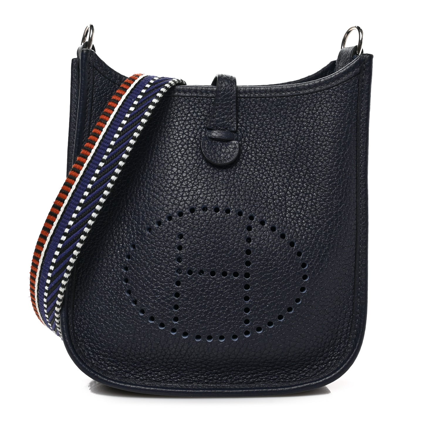 Taurillon Clemence Amazone Sangle Cavale Evelyne TPM Bleu Nuit Bleu Encre Cuivre