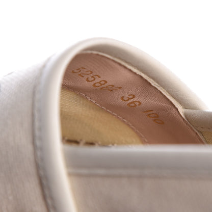 Gucci Canvas Logo Espadrilles 36 Greggio White 10 of 12