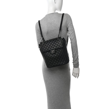 Chanel Lambskin Quilted Large Urban Spirit Backpack Black 2 of 10