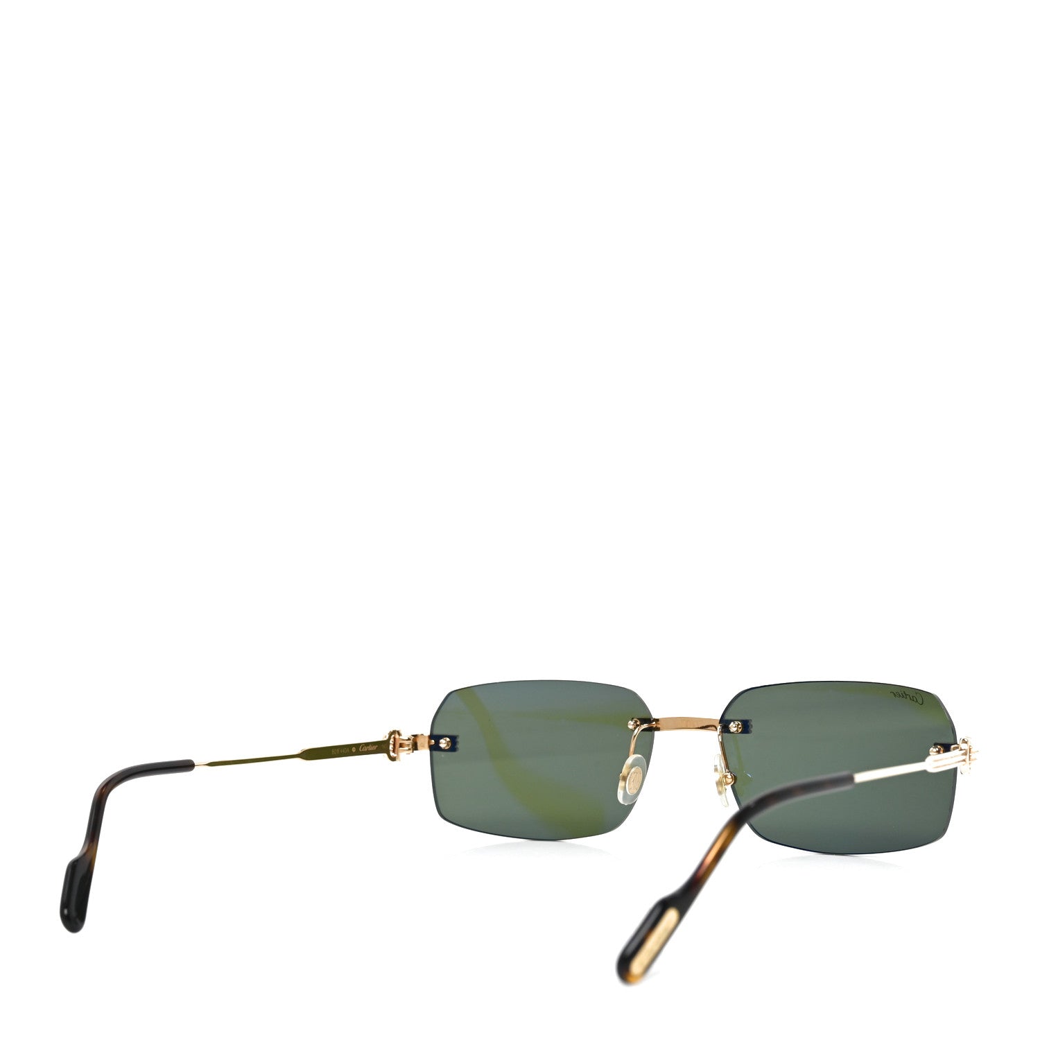 Cartier Premiere De Cartier Square Sunglasses Gold Black 4 of 7