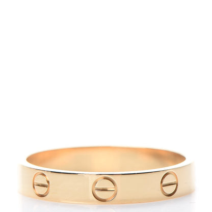 Cartier 18K Yellow Gold 3.5mm LOVE Wedding Band Ring 59 9 3 of 4