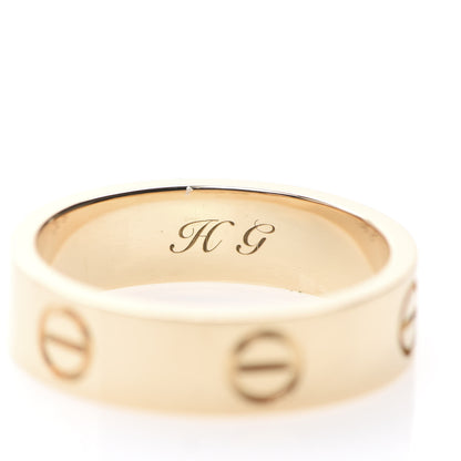 Cartier 18K Yellow Gold 5.5mm LOVE Ring 56 7.5 4 of 5