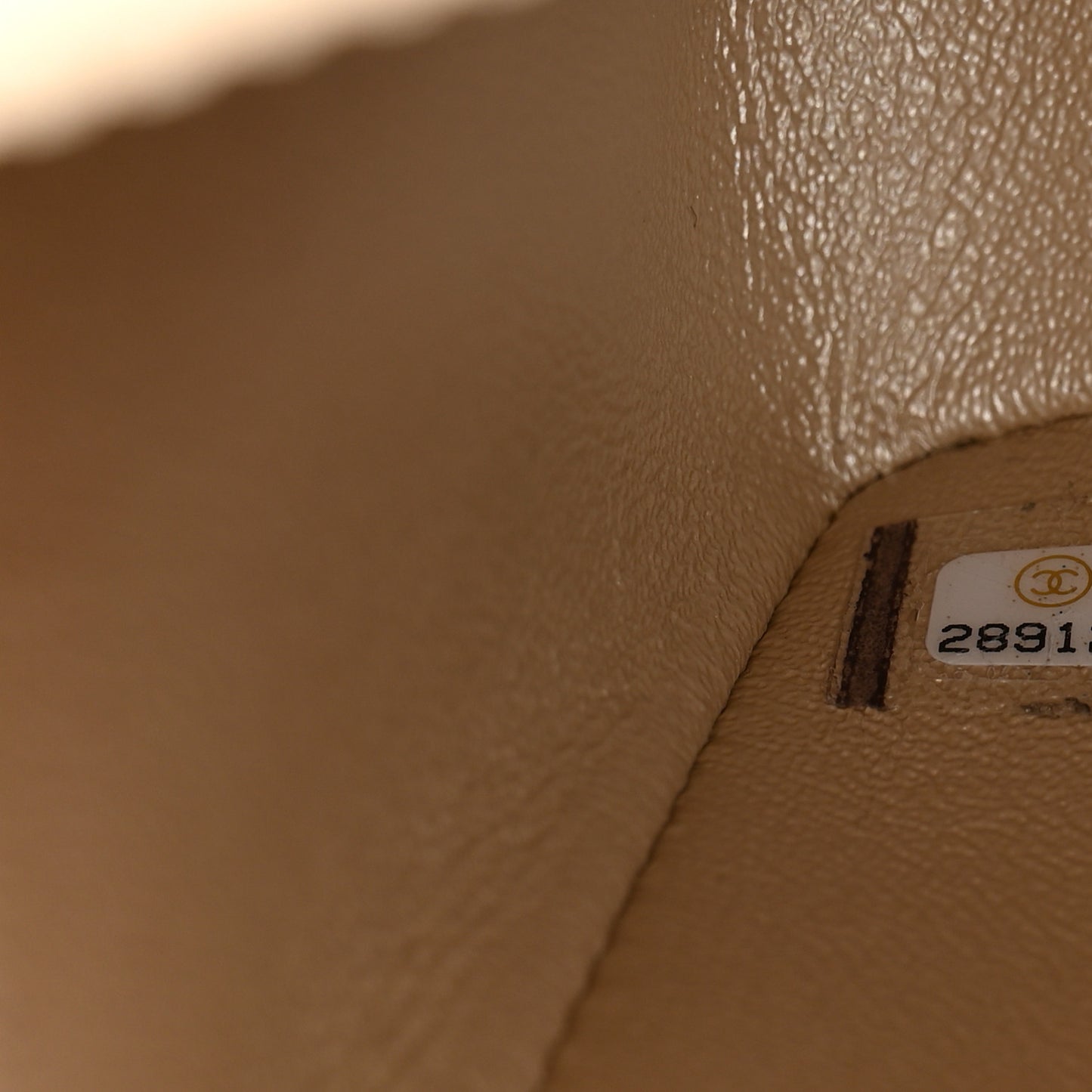 Metallic Sheepskin Quilted 2.55 Reissue Mini Flap Beige