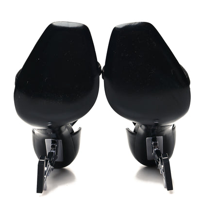 Saint Laurent Calfskin Opyum 110 Sandals 37 Black 5 of 9
