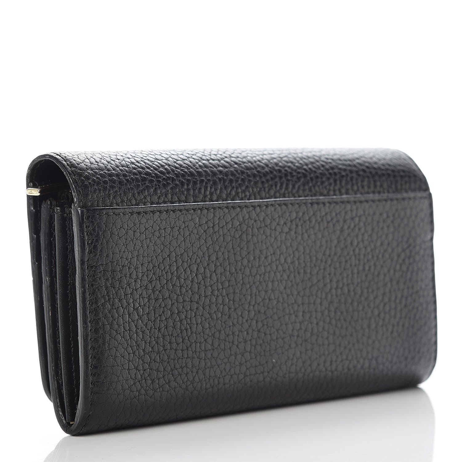 Burberry Grain Calfskin Continental Wallet Black 3 of 14