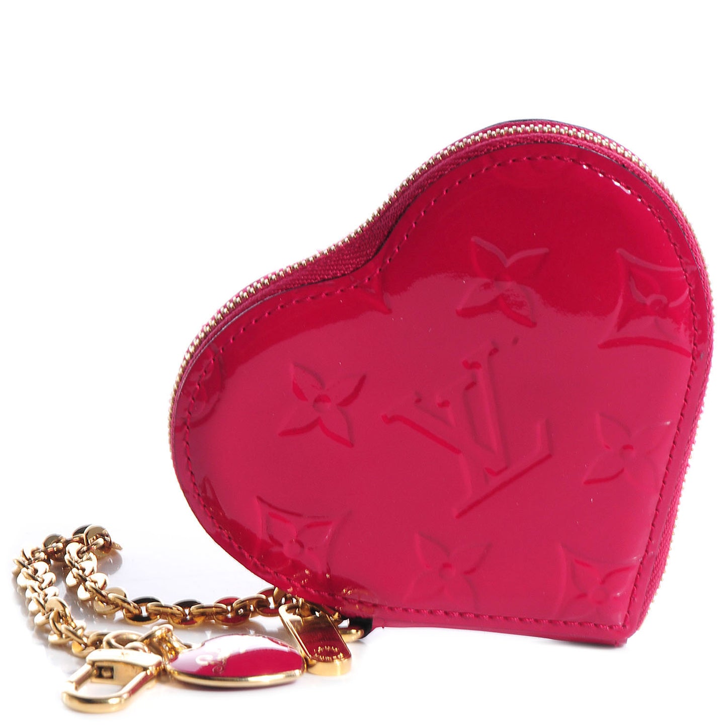 Vernis Heart Coin Purse Rose Indien