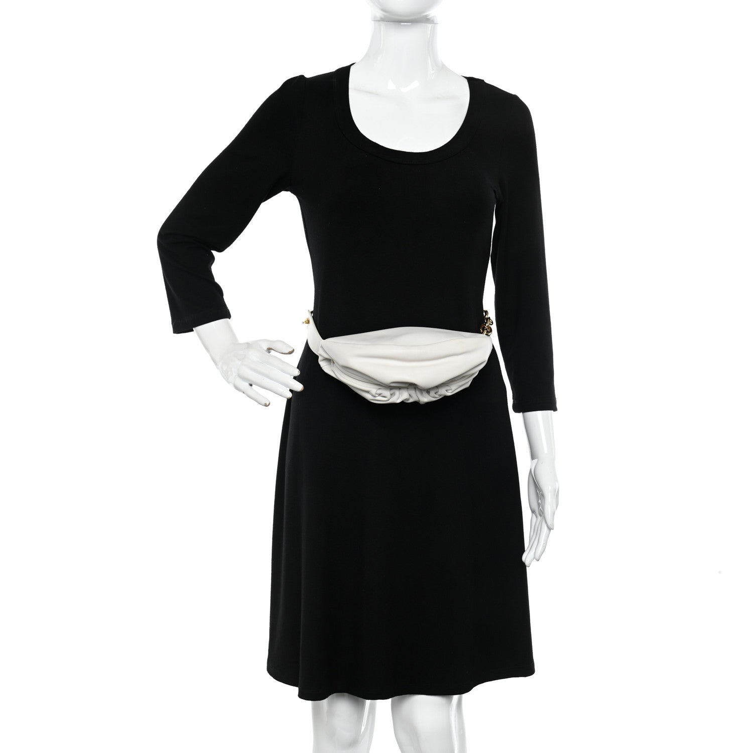 Bottega Veneta Nappa The Belt Chain Pouch Chalk 2 of 11