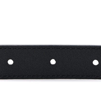 Gucci Plutone Calfskin Palladium Double G 20mm Belt 95 38 Black 4 of 5