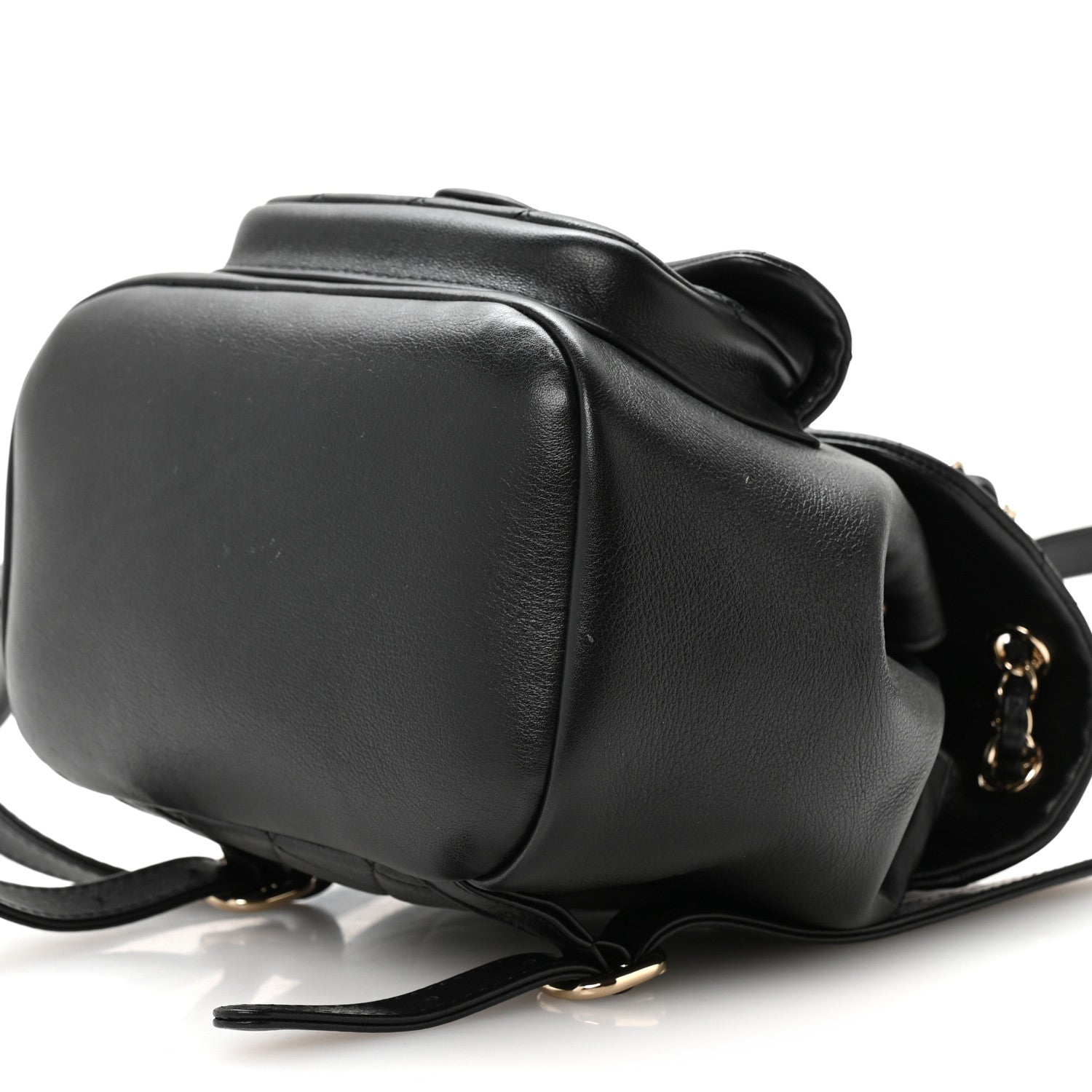 Chanel Glazed Aged Calfskin Quilted Small Duma Drawstring Backpack
