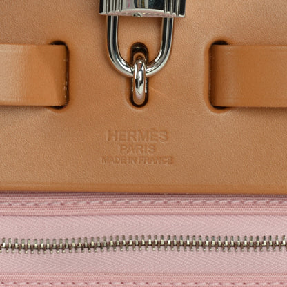 Hermes Vache Hunter Toile Herbag Zip 31 PM Rose Sakura 16 of 19