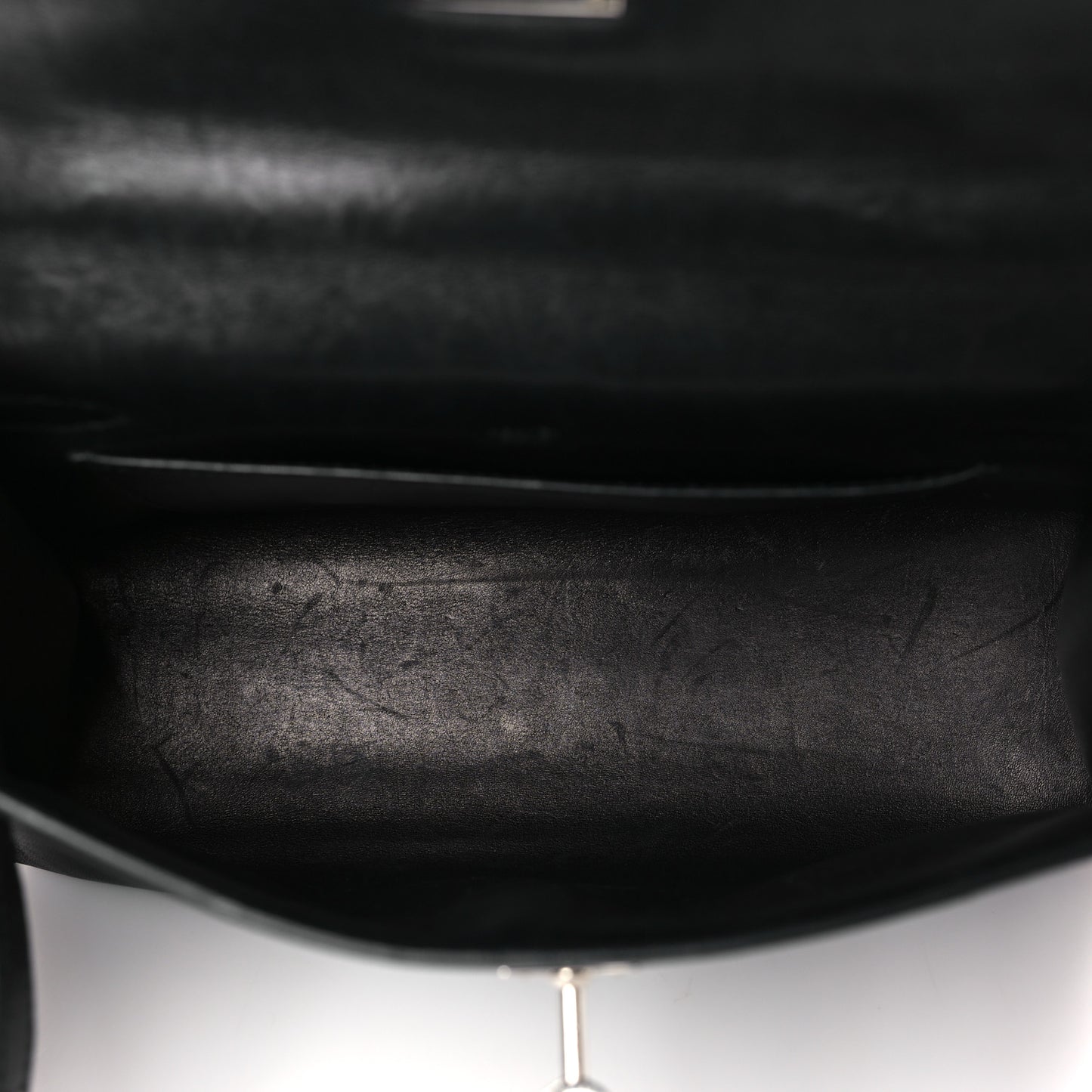 Tadelakt Kelly Pochette Clutch Black