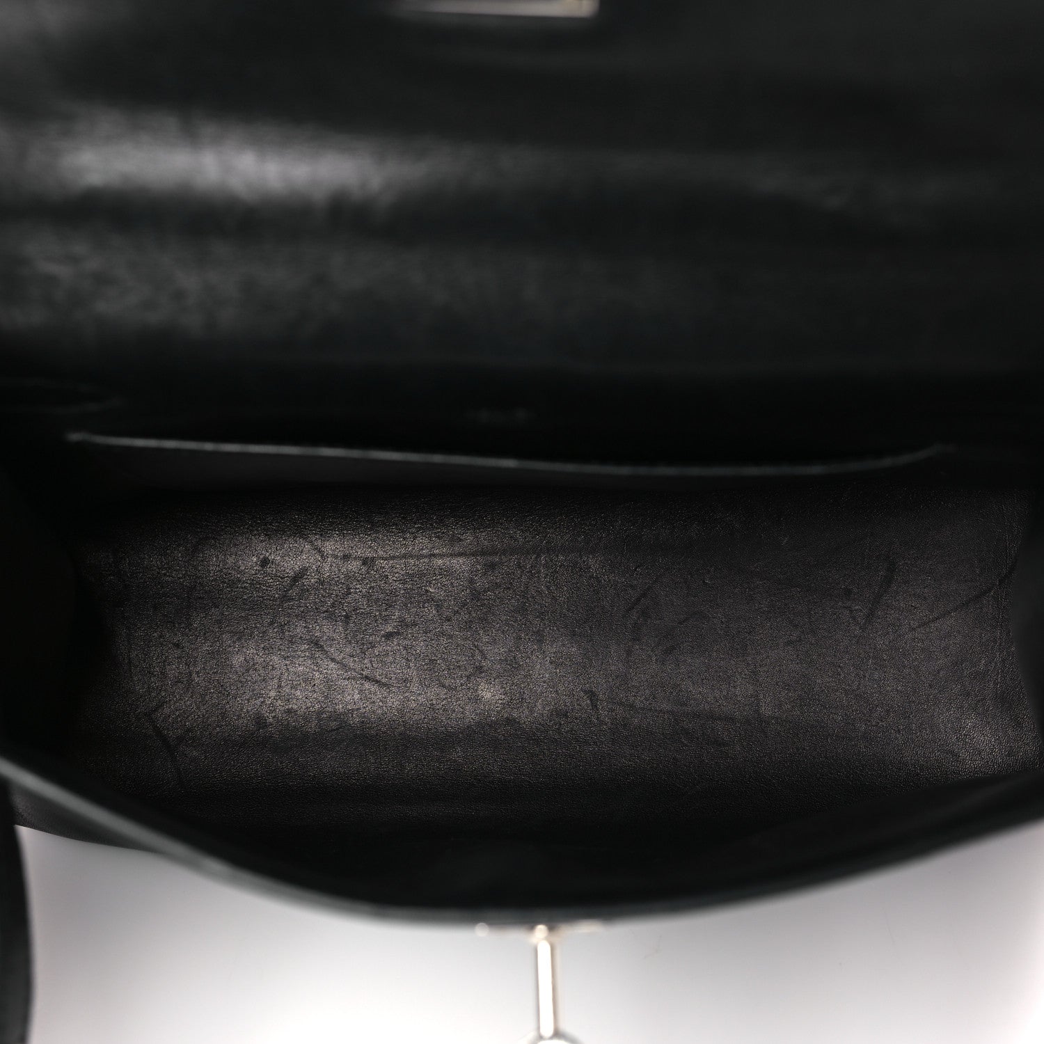 Hermes Tadelakt Kelly Pochette Clutch Black 5 of 9