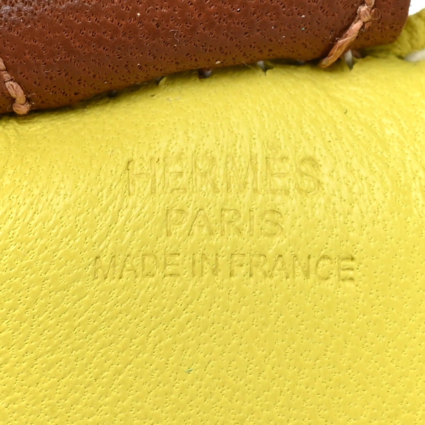 Milo Lambskin Grigri Rodeo Horse Bag Charm PM Lime Menthe Fauve