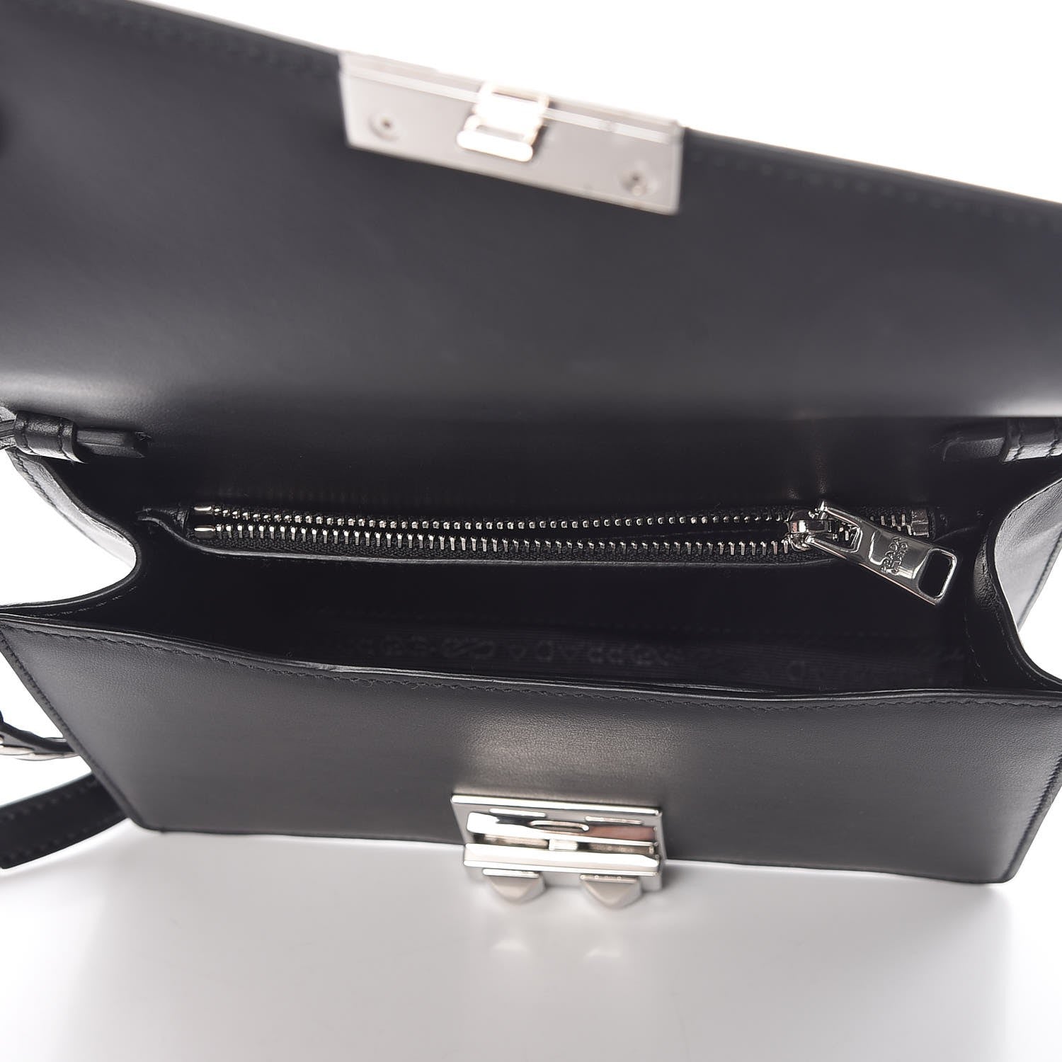 Prada City Calfskin Saffiano Racing Logo Elektra Shoulder Bag Black Verde 5 of 6