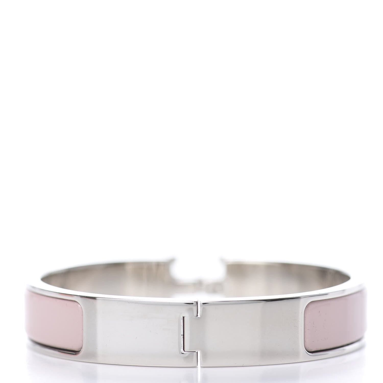 Hermes Enamel Narrow Clic Clac H Bracelet PM Rose Candeur 4 of 5