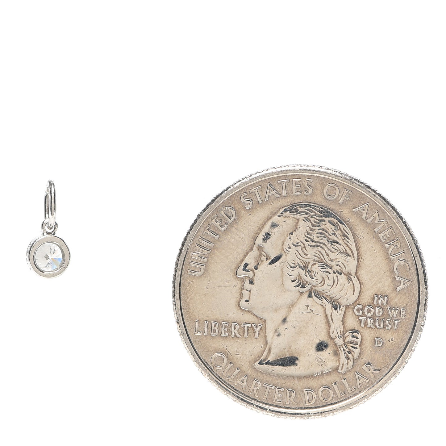 Platinum Diamond .14ct Charm