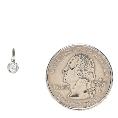 Tiffany Platinum Diamond .14ct Charm 2 of 5