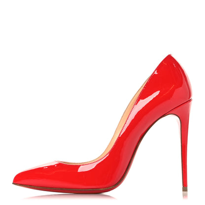 Christian Louboutin Patent Pigalle Follies 100 Pumps 37 Pavot 1 of 9