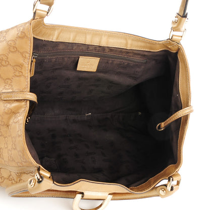 Gucci Guccissima Large D Gold Shoulder Bag Off Gold 5 of 7