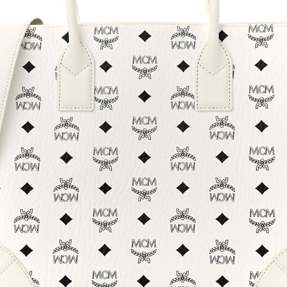 MCM Visetos Large Munchen Tote White 8 of 11