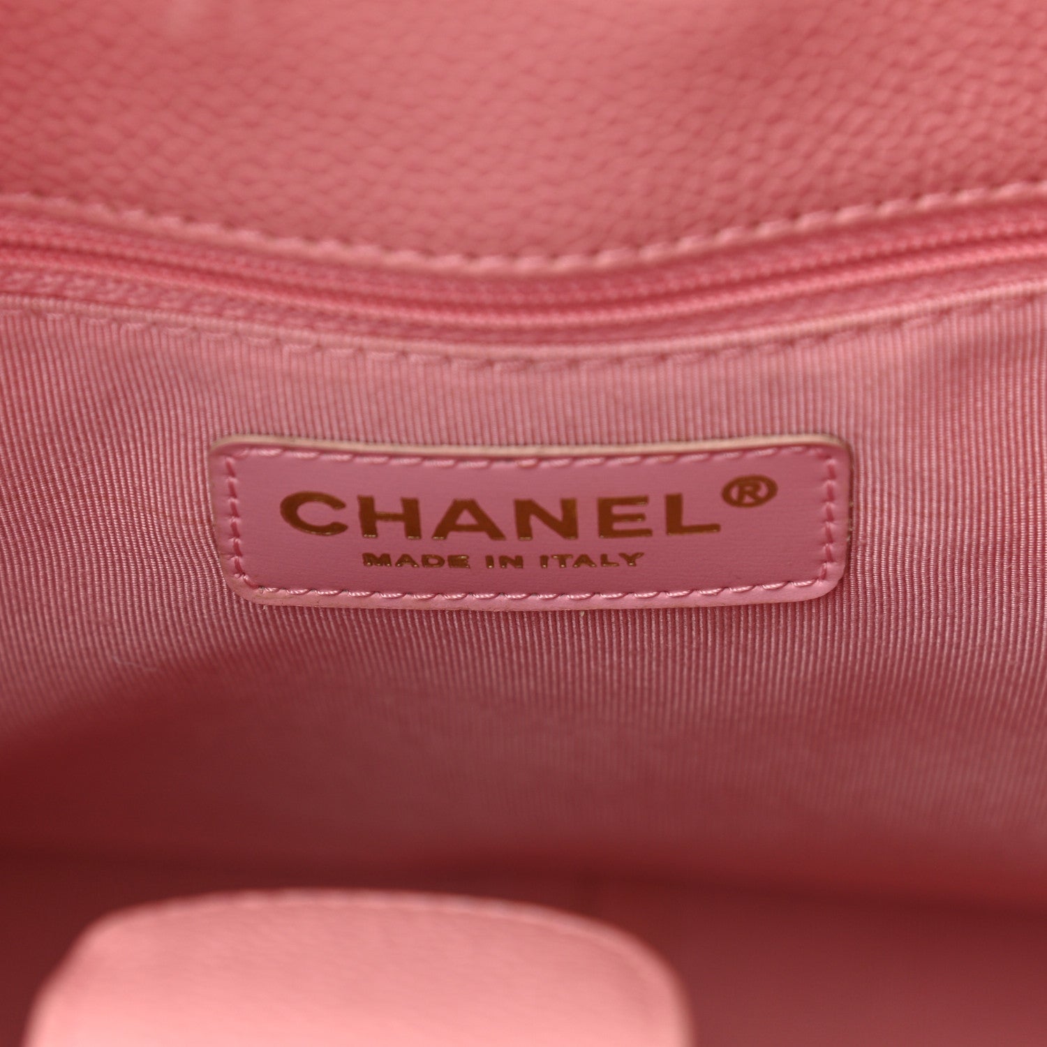 Chanel Caviar Quilted Petit Shopping Tote PST Pink 5 of 14