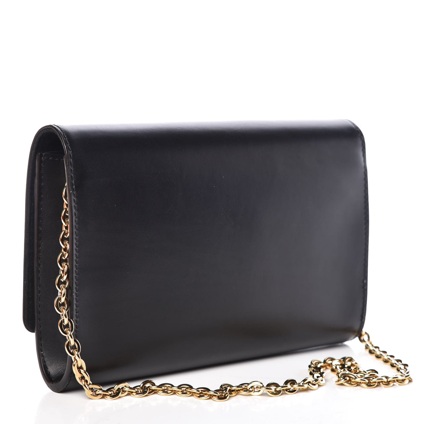 Calfskin Chain Louise GM NM Black