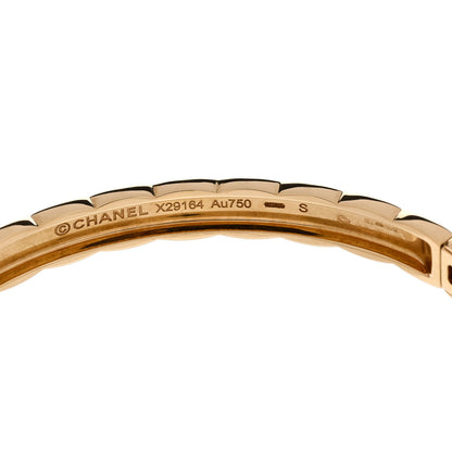 Chanel 18K Yellow Gold Coco Crush Bangle Bracelet S 3 of 4