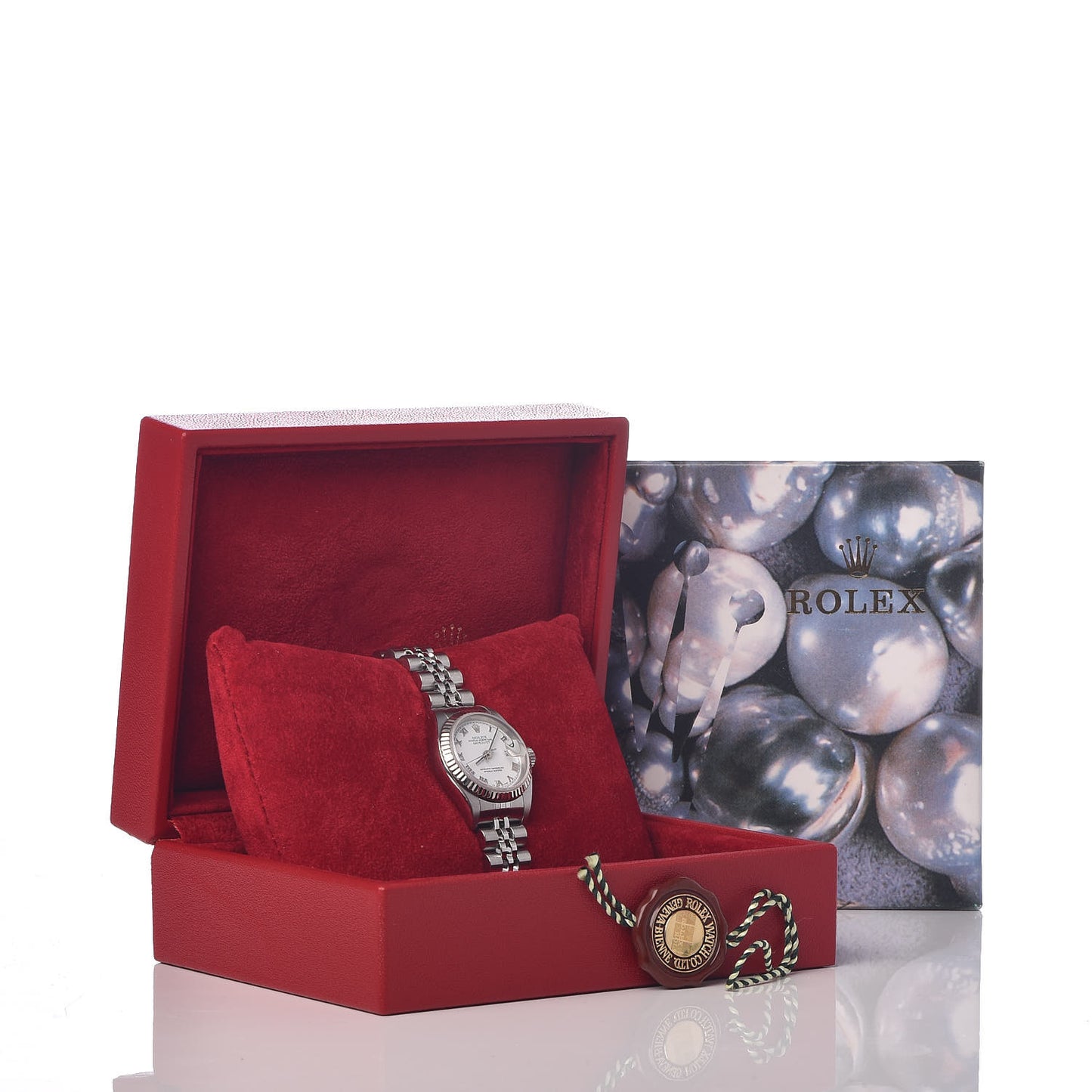Stainless Steel 18K White Gold 26mm Oyster Perpetual Datejust Watch White Roman 79174