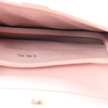 Christian Dior Grained Calfskin Saddle Mini Key Ring Pink 3 of 5