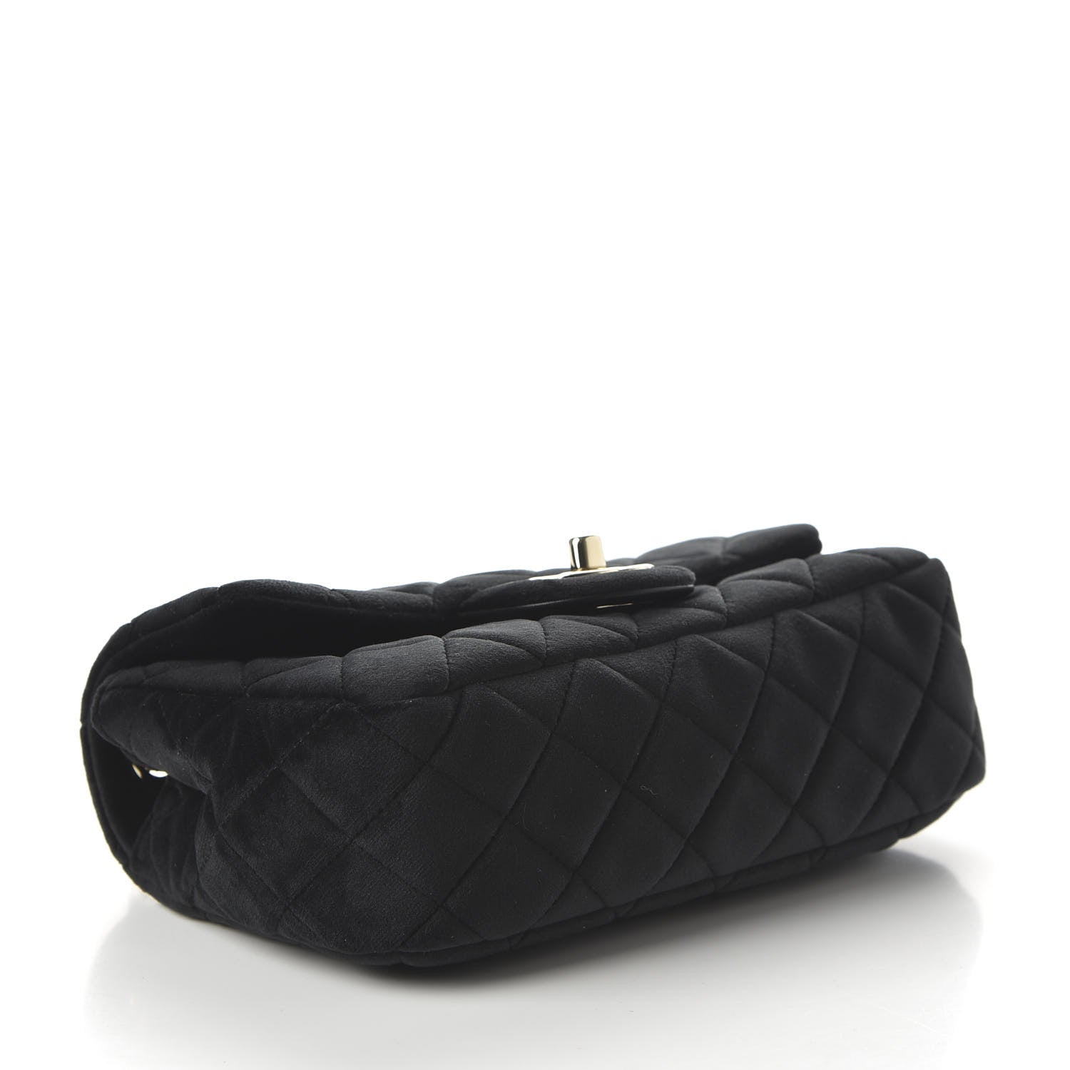 Chanel Velvet Quilted Mini Rectangular Pearl Crush Flap Black 4 of 11