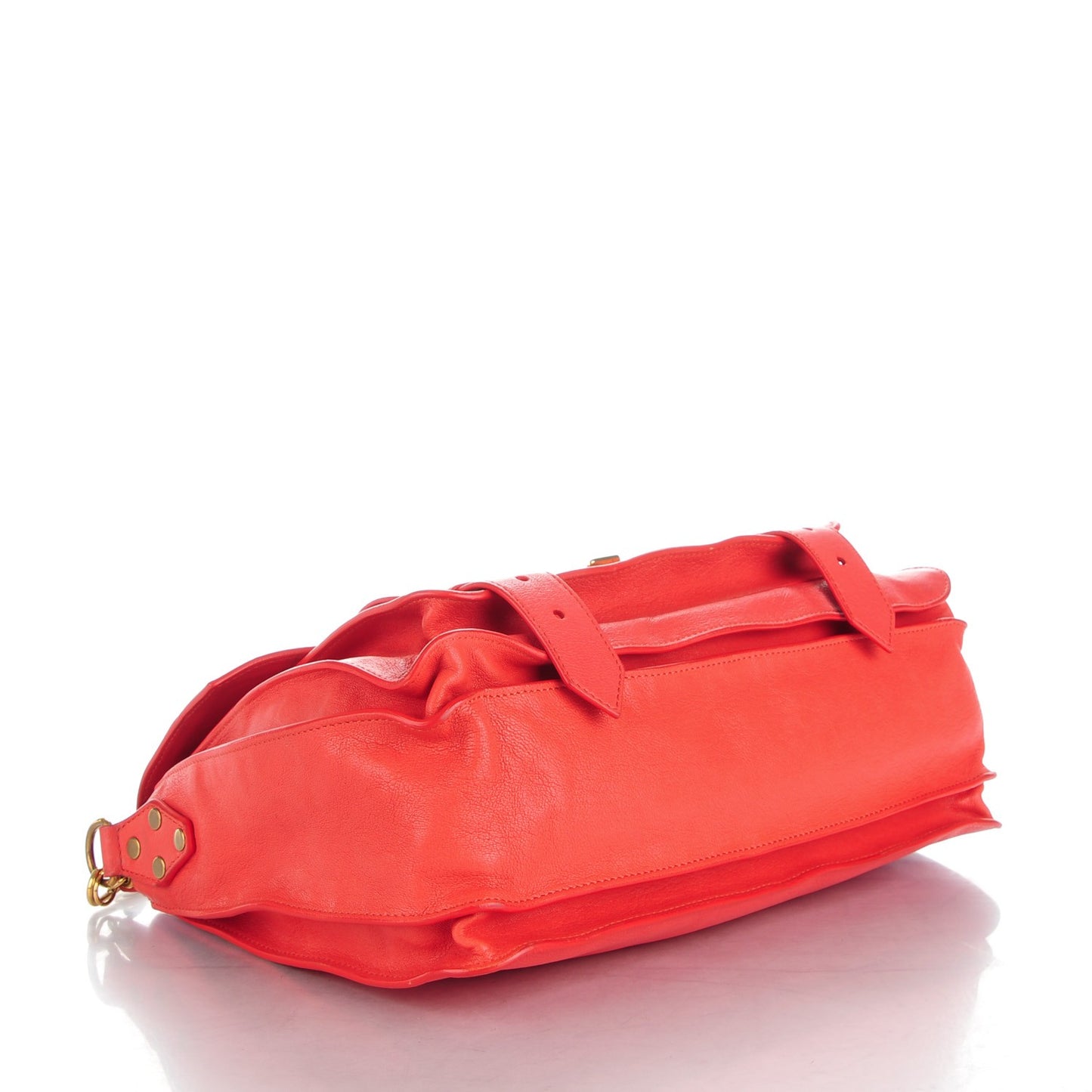 Lambskin Medium PS1 Satchel Deep Coral